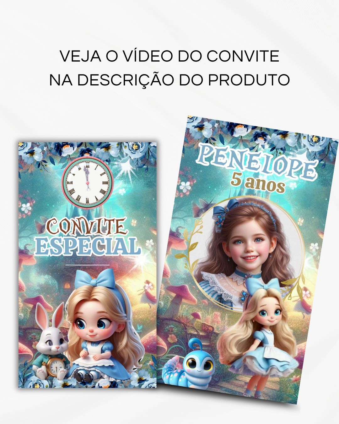 Convite Animado de Página - Alice no País das Maravilhas (vídeo) - Imagem 2