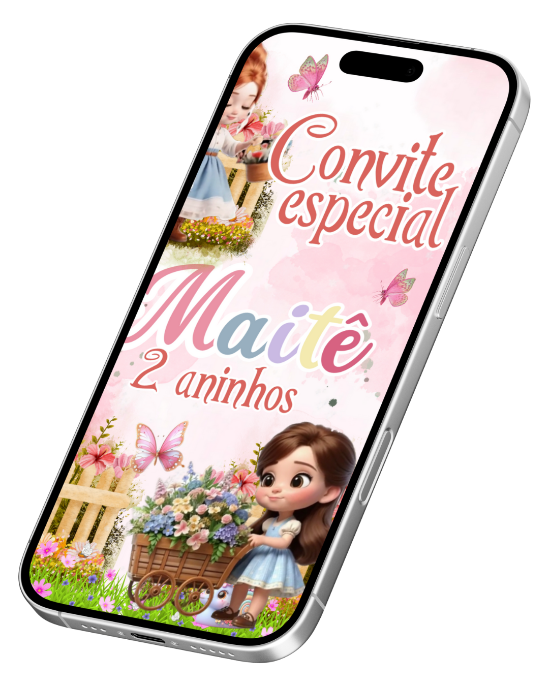 Convite Animado de Página - Jardim Encantado (vídeo)