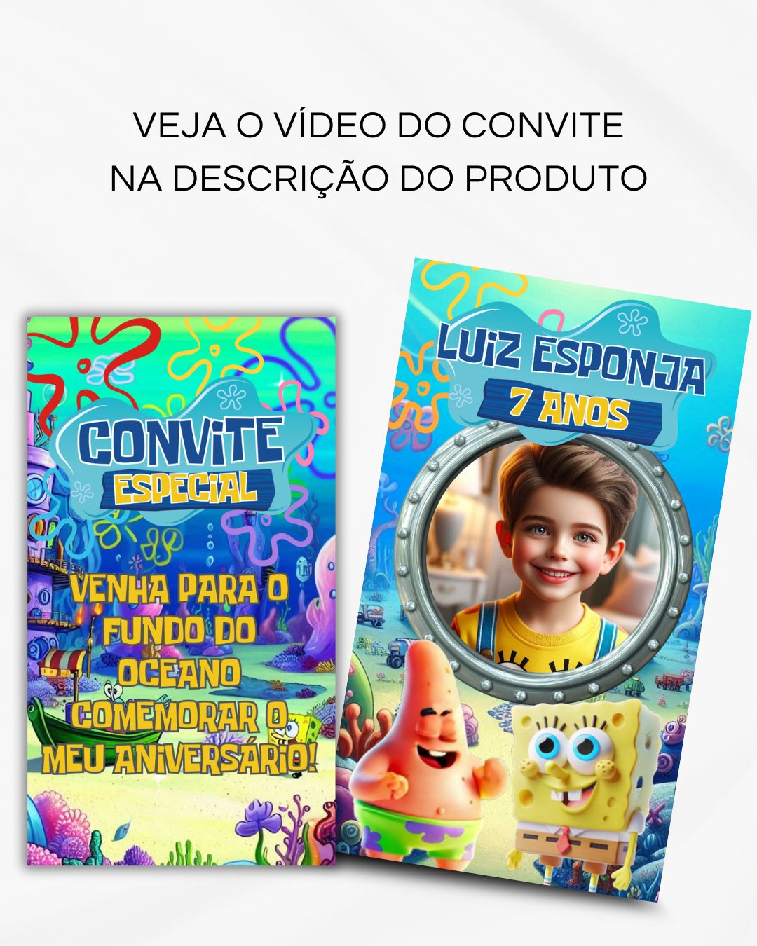 Convite Animado de Página - Bob Esponja (vídeo) - Imagem 2