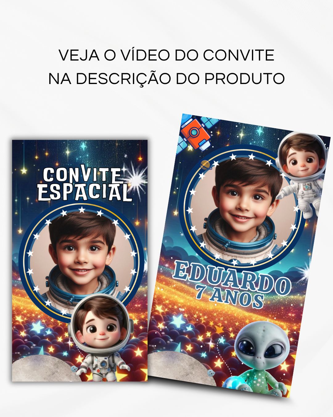 Convite Animado de Página – Astronauta (vídeo) - Imagem 2