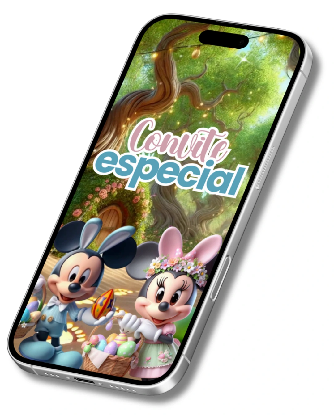 Convite Animado de Página - Páscoa Mickey (vídeo)
