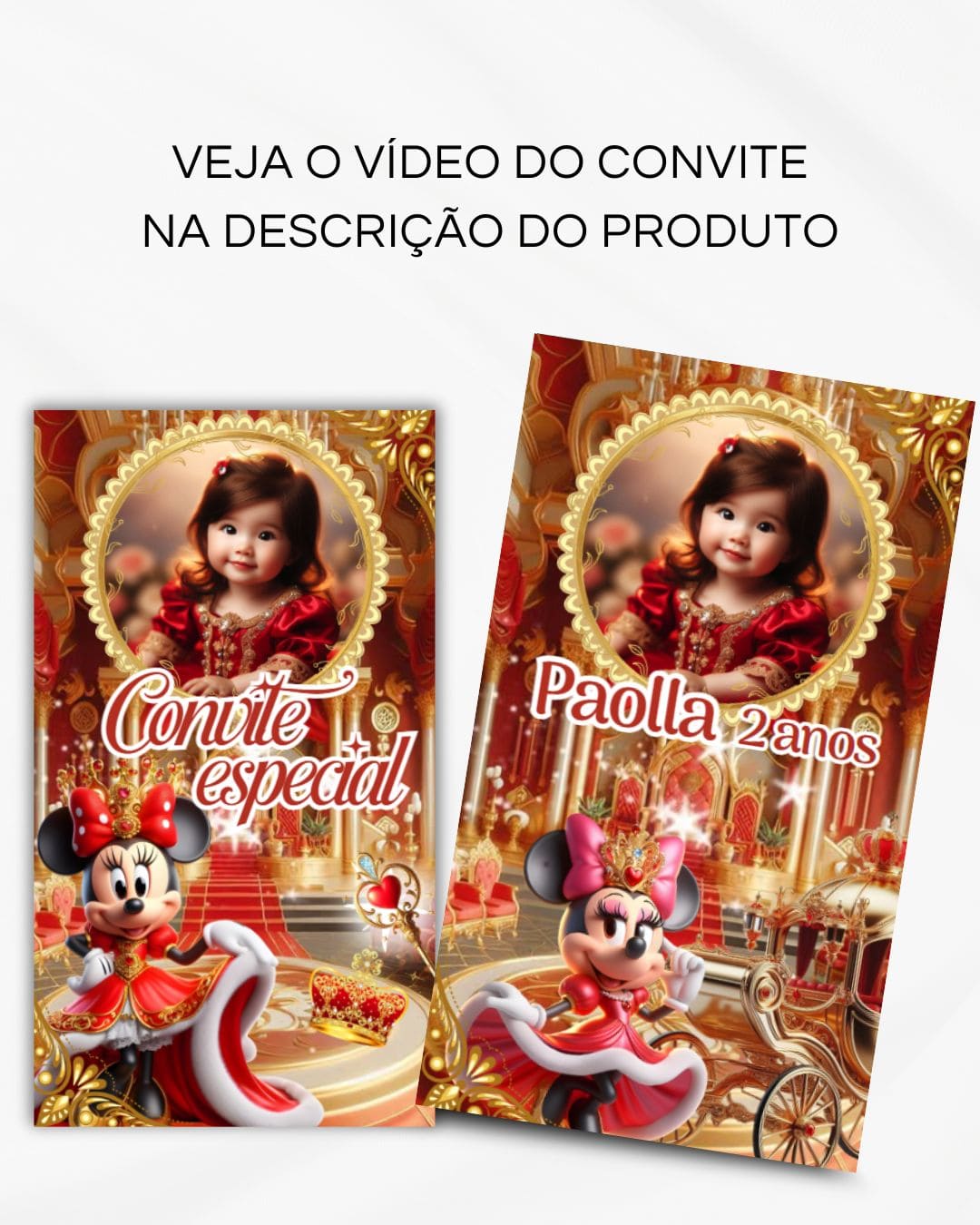 Convite Animado de Página – Minnie Realeza (vídeo) - Imagem 2