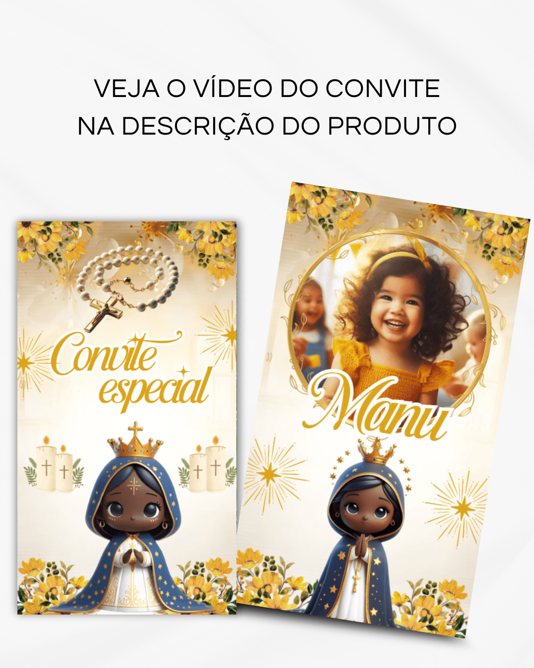 Convite Animado de Página - Santinha (vídeo) - Imagem 2