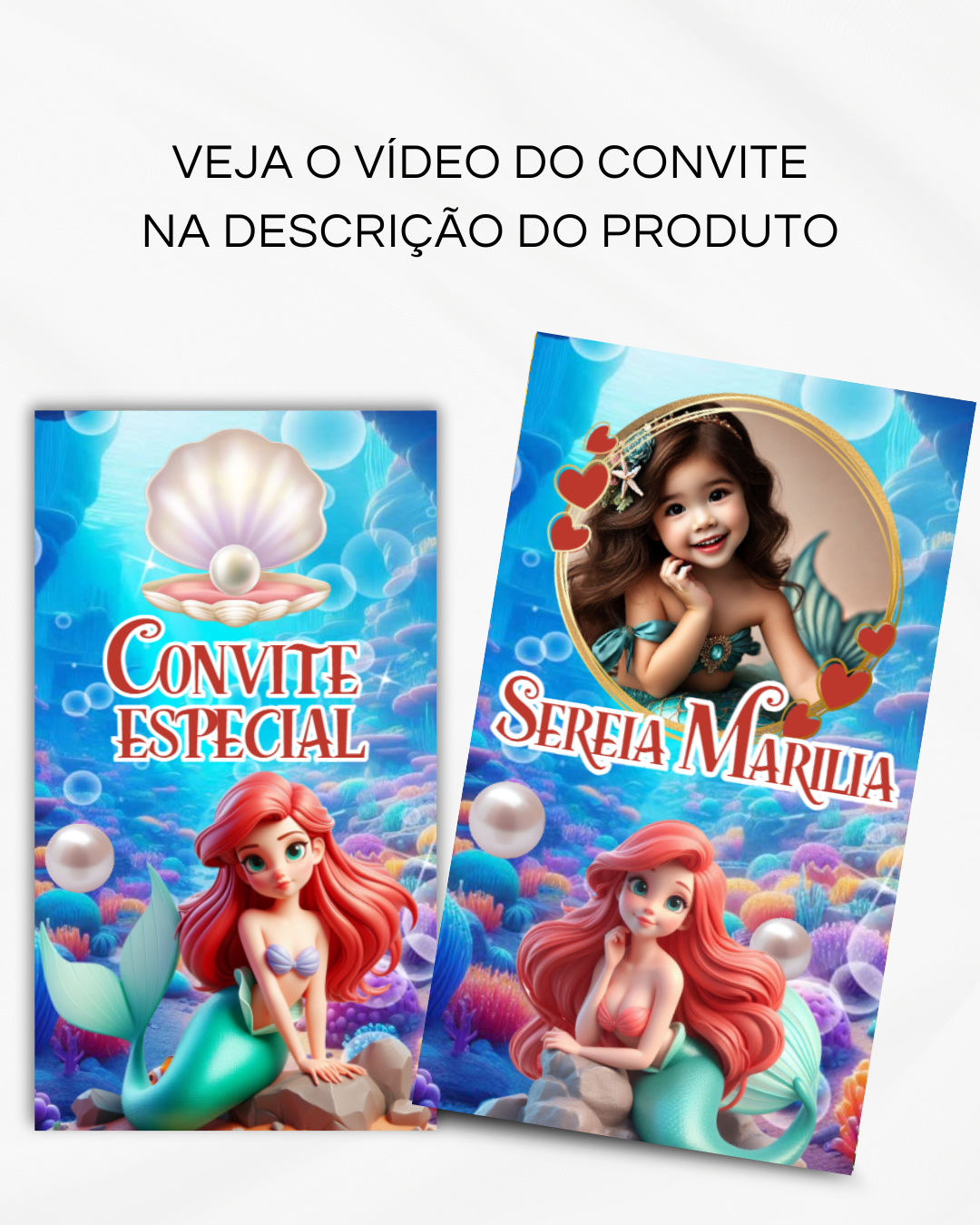 Convite Animado de Página - Pequena Sereia (vídeo) - Imagem 2