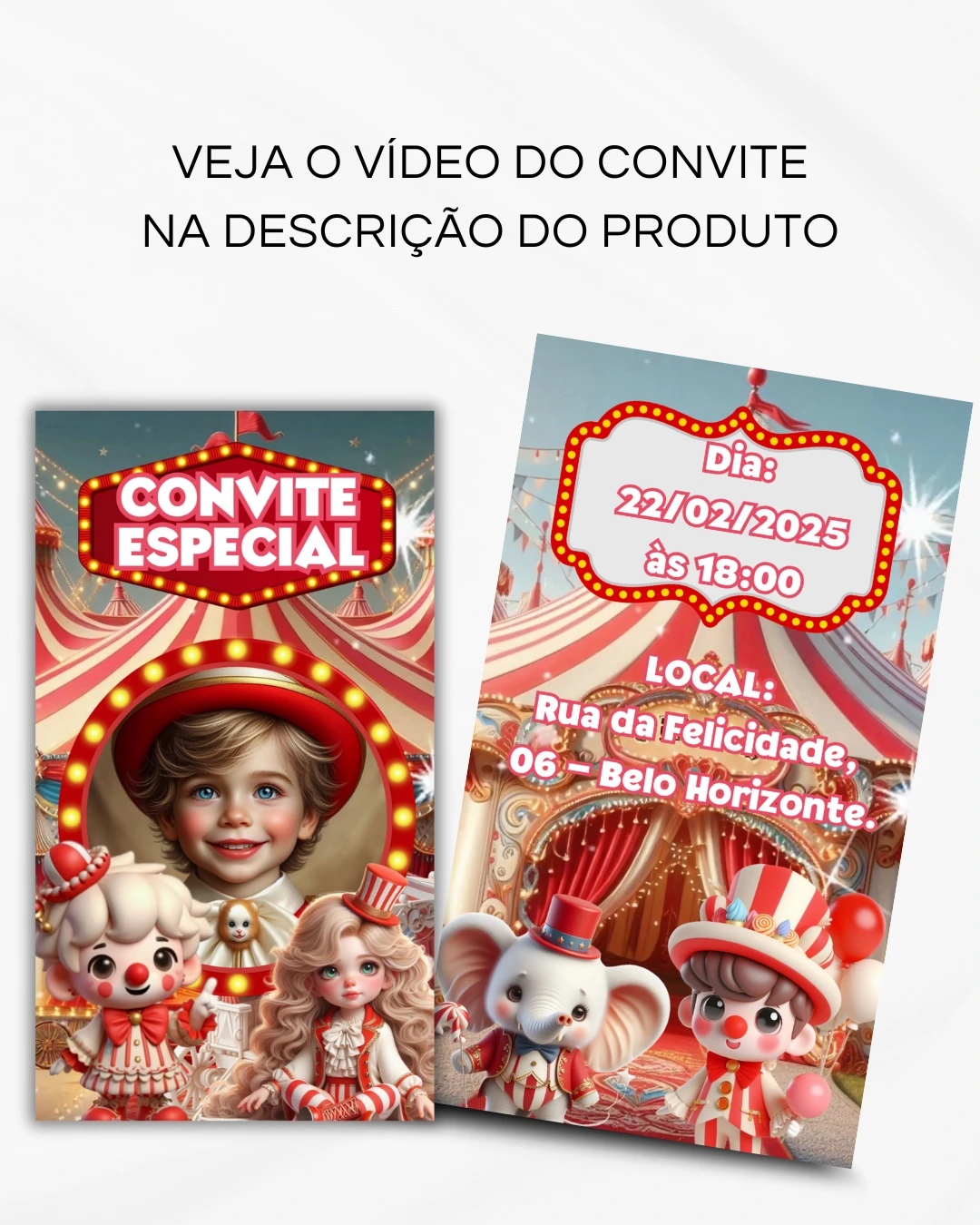 Convite Animado de Página - Circo Menino (vídeo) - Imagem 2